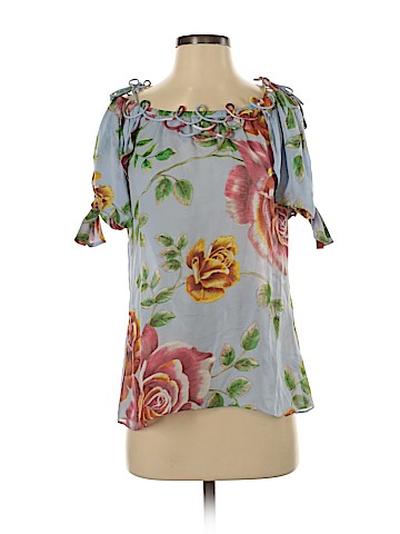 Leifsdottir Short Sleeve Silk Top (view 1)