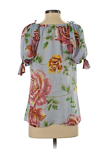 Leifsdottir Short Sleeve Silk Top (view 2)