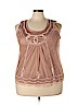 Misslook Tan Sleeveless Blouse Size 3X - photo 1