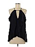 BCBGMAXAZRIA 100% Polyester Black Sleeveless Blouse Size M - photo 1
