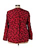 Lane Bryant Outlet 100% Polyester Red Long Sleeve Blouse Size 22 - 24 Plus - photo 2