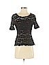 Kay Celine Black Short Sleeve Top Size 1 - photo 1