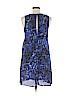 Aqua 100% Polyester Blue Casual Dress Size L - photo 2