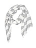 Unbranded Stripes White Scarf One size - photo 1