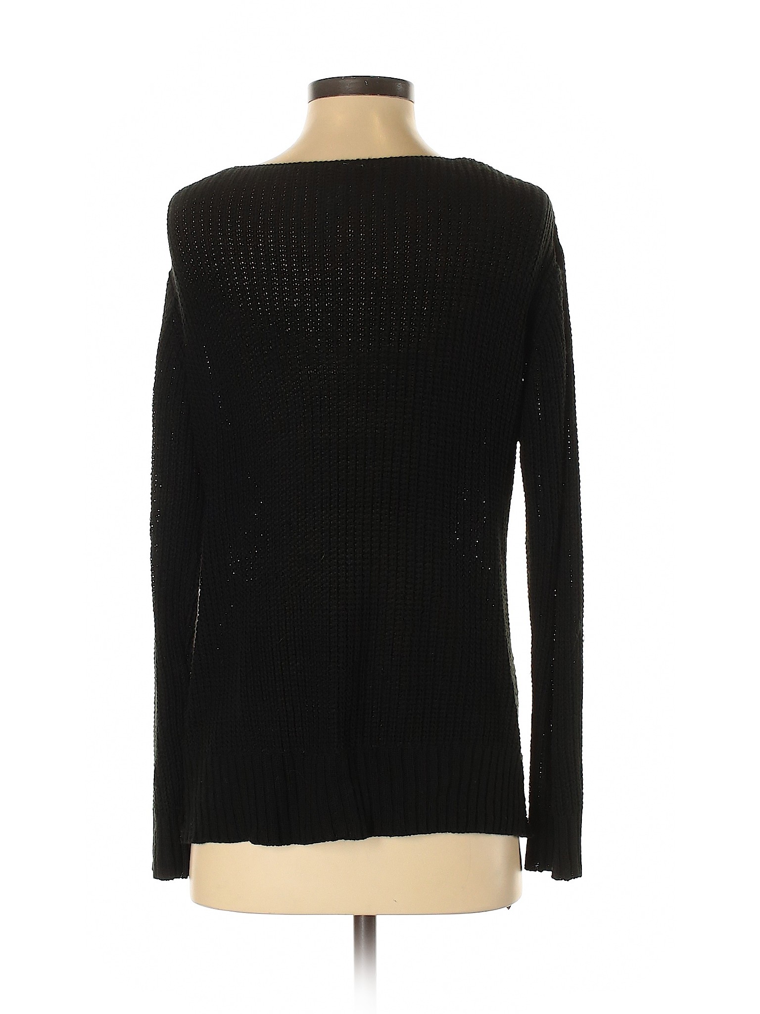 Design Lab Lord & Taylor Women Black Pullover Sweater S | eBay