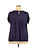Simply Irresistible Purple Short Sleeve Top Size 2X - photo 2