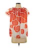 an original MILLY of New York 100% Polyester Orange Short Sleeve Blouse Size 2 - photo 1