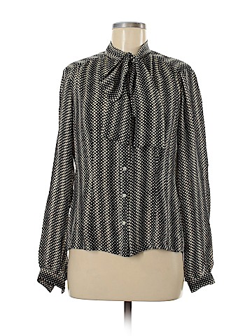 J. McLaughlin Long Sleeve Silk Top (view 1)