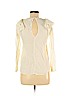 H&M 100% Viscose Ivory Long Sleeve Blouse Size 4 - photo 2
