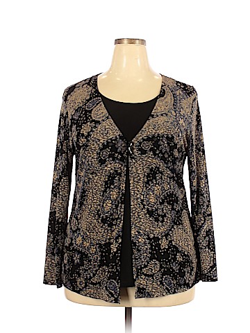 JM Collection Long Sleeve Top (view 1)