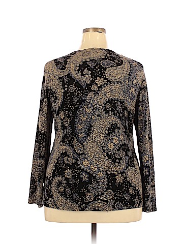 JM Collection Long Sleeve Top (view 2)