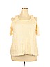 Maurices 100% Nylon Ivory Short Sleeve Top Size 16 (1) - photo 1