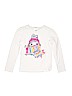 Gymboree 100% Cotton Graphic White Long Sleeve T-Shirt Size 10 - photo 1