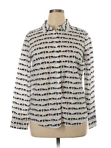 Crown & Ivy Long Sleeve Button-Down Shirt (view 1)