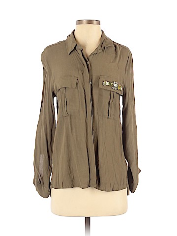 H&M 3/4 Sleeve Button-Down Shirt (view 1)