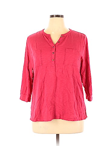 Chico's 3/4 Sleeve Henley (view 1)