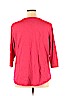 Chico's Red 3/4 Sleeve Henley Size XL (3) - photo 2