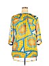 Umgee 100% Polyester Yellow 3/4 Sleeve Blouse Size 2X - photo 2