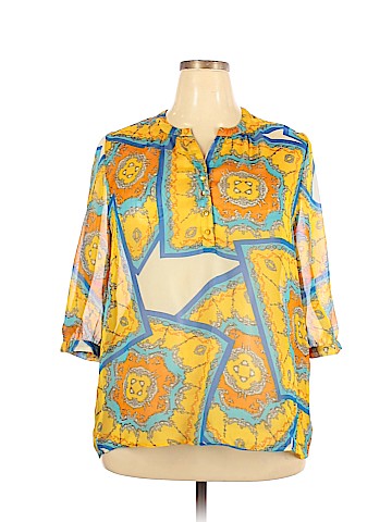 Umgee 3/4 Sleeve Blouse (view 1)