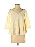 American Eagle Outfitters Ivory 3/4 Sleeve Blouse Size XS - photo 1