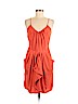 Rebecca Taylor 100% Silk Red Cocktail Dress Size 8 - photo 1