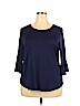 Apt. 9 Blue 3/4 Sleeve Top Size XXL - photo 1
