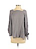 Ella Moss 100% Rayon Gray Short Sleeve Blouse Size XS - photo 1