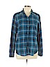 American Eagle Outfitters 100% Cotton Blue Long Sleeve Button-Down Shirt Size L - photo 1