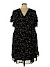 Torrid 100% Polyester Black Casual Dress Size 4X Plus (4) - photo 1