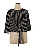 Japna 100% Polyester Black 3/4 Sleeve Blouse Size XL - photo 1