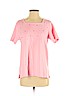 Quacker Factory Pink Short Sleeve Top Size S - photo 1