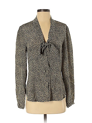 Kachel Long Sleeve Silk Top (view 1)