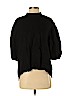 Zara 100% Linen Black 3/4 Sleeve Blouse Size S - photo 1