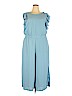 Clothing Obsessed Company 100% Polyester Blue Jumpsuit Size 2X - photo 1