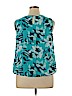 Liz Claiborne Career 100% Polyester Blue Sleeveless Top Size XL (petite) - photo 2