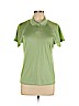 Adidas 100% Polyester Green Short Sleeve Polo Size L - photo 1