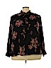 Who What Wear 100% Polyester Black Long Sleeve Blouse Size 3X - photo 1