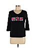Breckenridge Black 3/4 Sleeve Top Size M (petite) - photo 1