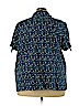 Liz & Me Blue Short Sleeve Button-Down Shirt Size 3X - photo 2
