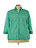 Studio Works Green 3/4 Sleeve Blouse Size 3X - photo 1
