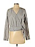 Mossimo Gray Long Sleeve Blouse Size XS - photo 1
