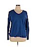 Chico's Blue Silk Pullover Sweater Size XL (3) - photo 1