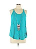 A. Byer 100% Rayon Teal Sleeveless Blouse Size L - photo 1