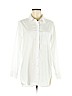 Athleta 100% Cotton White Long Sleeve Button-Down Shirt Size M (petite) - photo 1