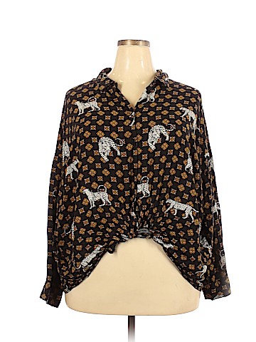 Unbranded Long Sleeve Button-Down Shirt (view 1)