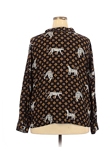 Unbranded Long Sleeve Button-Down Shirt (view 2)