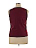 Cj Banks 100% Cotton Burgundy Sleeveless Top Size 0X - photo 2