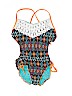 Assorted Brands Brown One Piece Swimsuit Size 8 - photo 1
