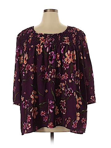 Woman Within 3/4 Sleeve Blouse (view 1)