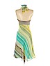 BCBGMAXAZRIA 100% Silk Green Casual Dress Size 4 - photo 2